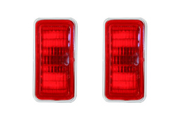 1969 QUARTER MARKER LIGHT LENS, RED